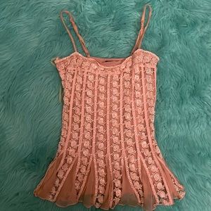 Forever21 floral embellished tank top.